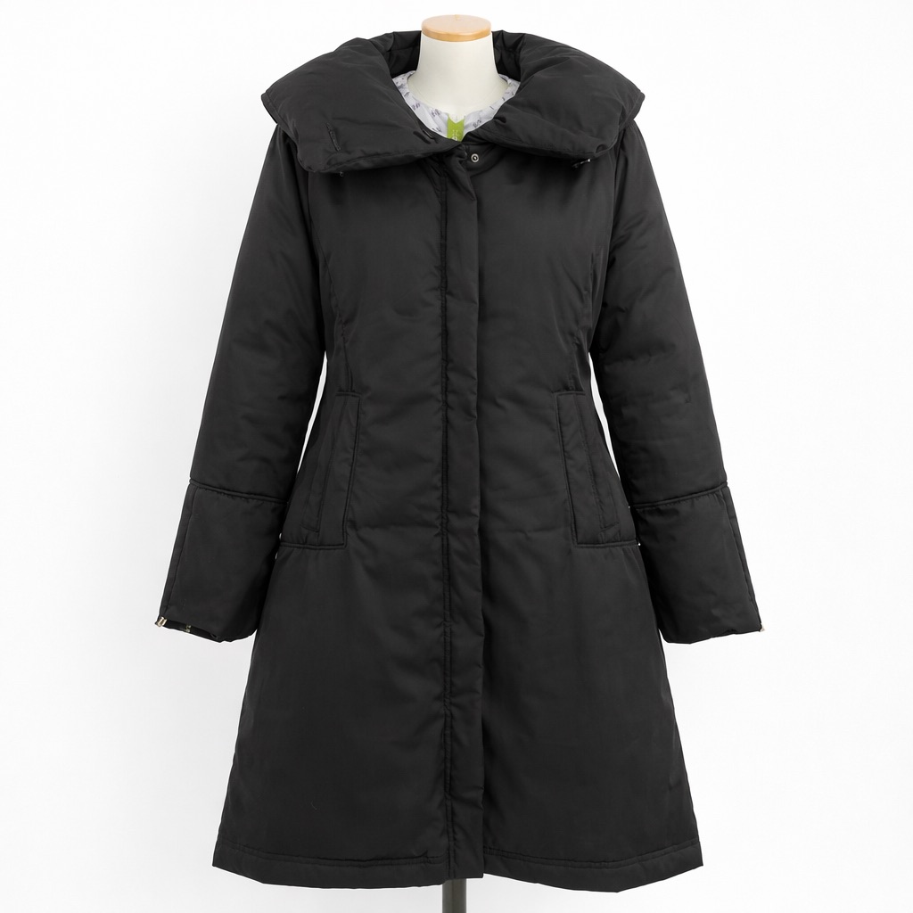 Soia & Kyo L Down Shawl Collar Parka 0090 Coat Black Zipper Button